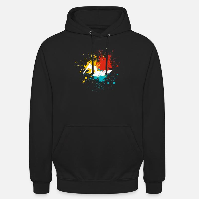 Surf surfer - Sweat-shirt à capuche unisexe - noir