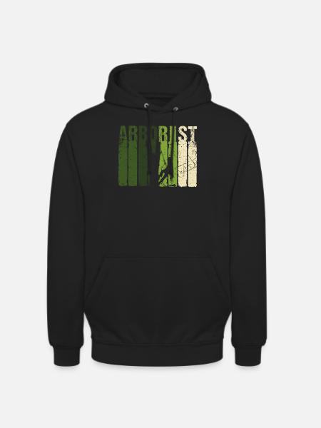 Arborist gave arborist skogbruk skog - Unisex-hettegenser - svart