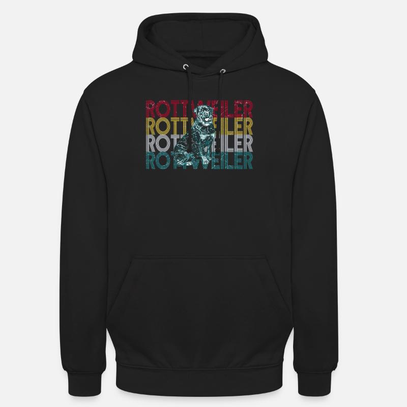 M. Rottweiler - Sweat-shirt à capuche unisexe - noir
