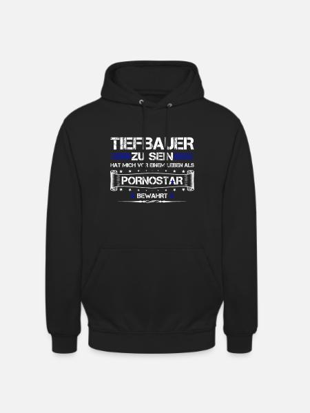 TIEFBAUER ZU SEIN.... - Unisex Hoodie - Schwarz