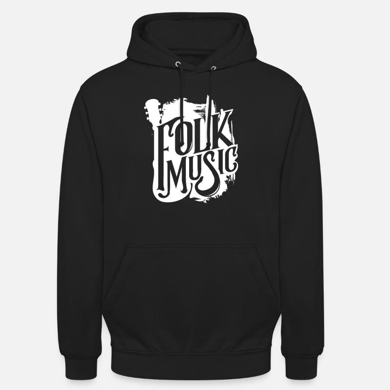 Musique folklorique - Sweat-shirt à capuche unisexe - noir