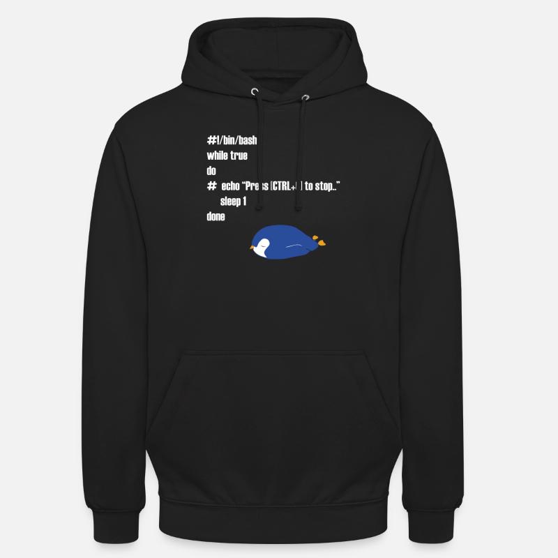 Rolig gåva för Linux-programmerare - Luvtröja unisex - svart