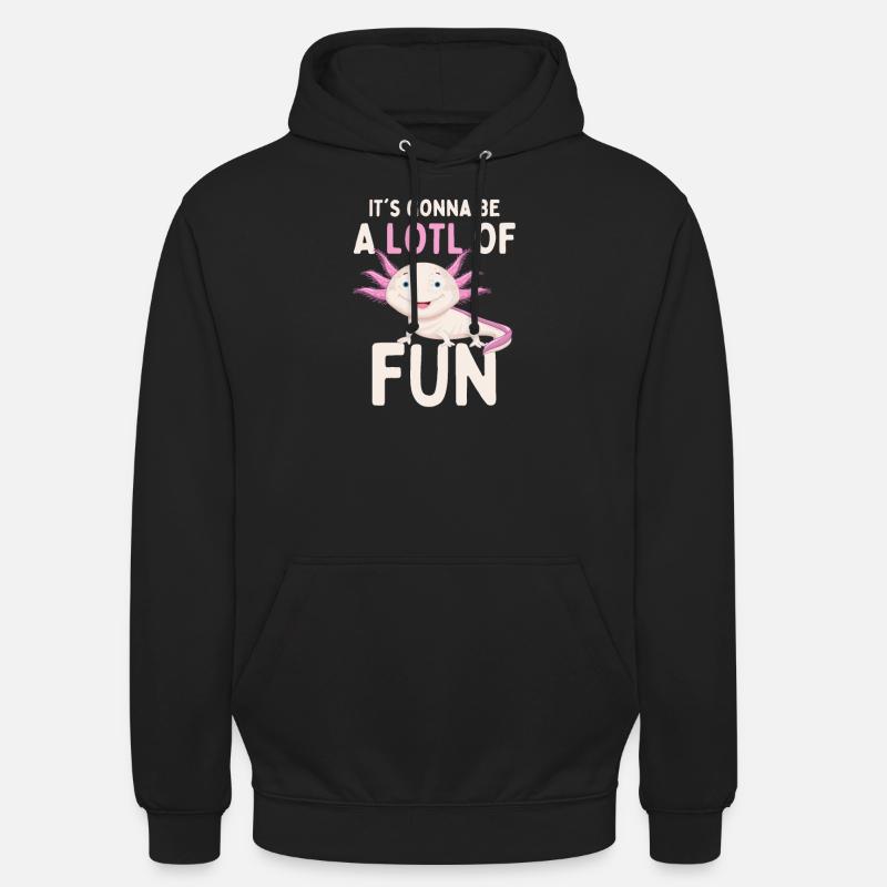 Axolotl - Sweat-shirt à capuche unisexe - noir