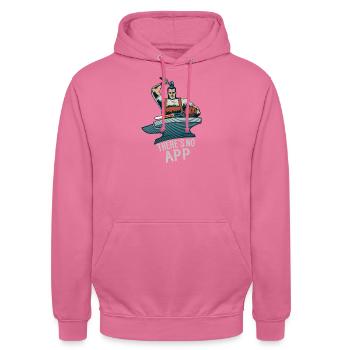 Farrier hoof blacksmith forge blacksmithing - Unisex Hoodie - pink - Front - Alina (178cm) & Michal (187cm)