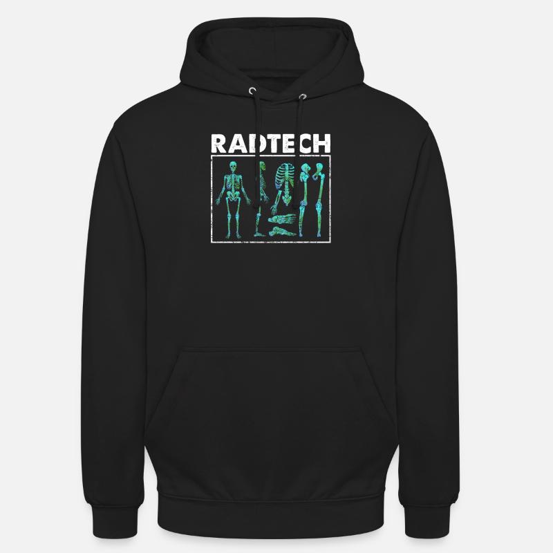 Skeleton x-rays bone radiology - Unisex Hoodie - black