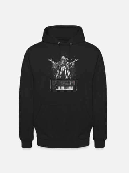 Synthesizer Gift Synth Analoge Modulaire Satan - Uniseks hoodie - zwart