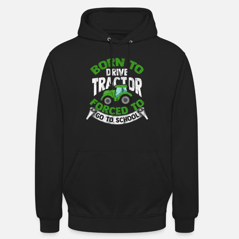 Traktor - Unisex Hoodie - Schwarz
