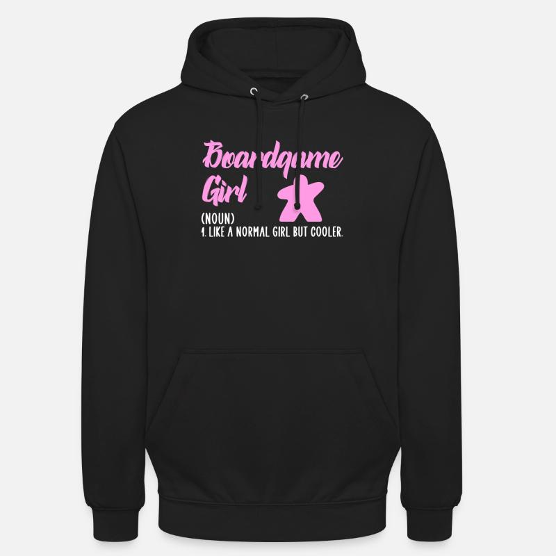 fille de jeu de société - Sweat-shirt à capuche unisexe - noir