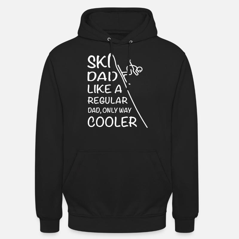 Ski ski ski de descente - Sweat-shirt à capuche unisexe - noir