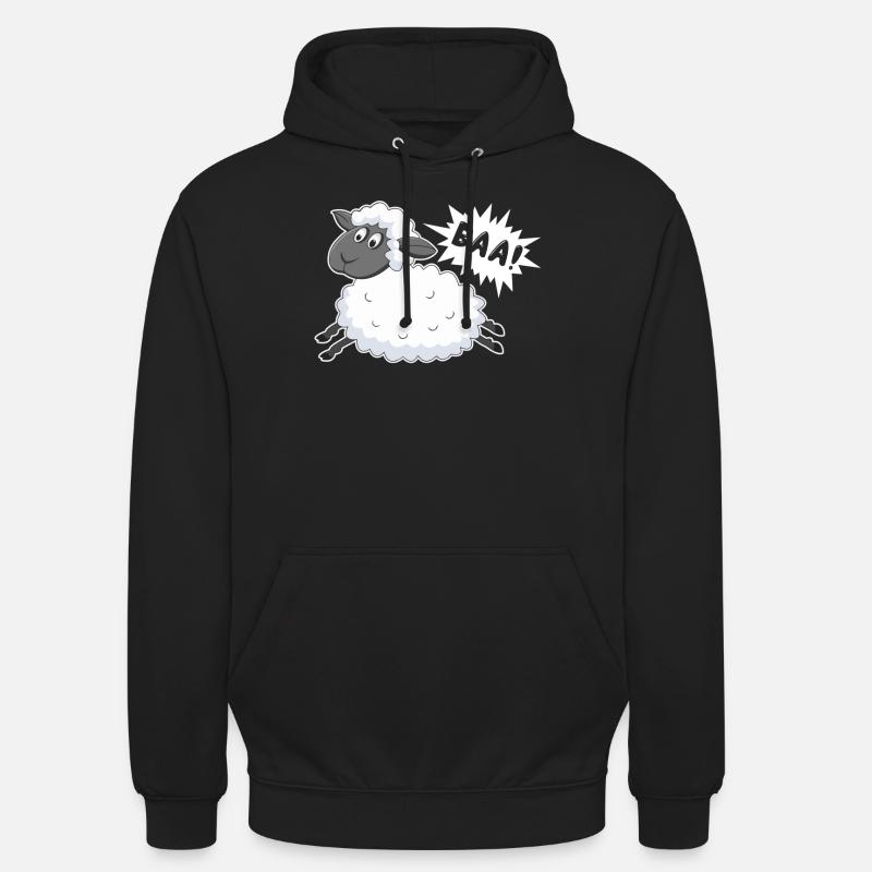Schafe Baa Baaa Schafe - Unisex Hoodie - Schwarz