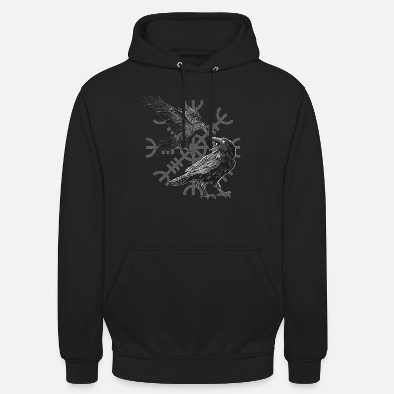 Conception pour les fans vikings, celtiques et germaniques - Sweat-shirt à capuche unisexe - noir