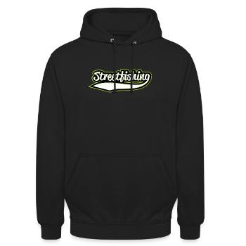 Streetfishing Anglen Spinnfischen Barsch - Unisex Hoodie - Schwarz - Vorne - Alina (178cm) & Michal (187cm)