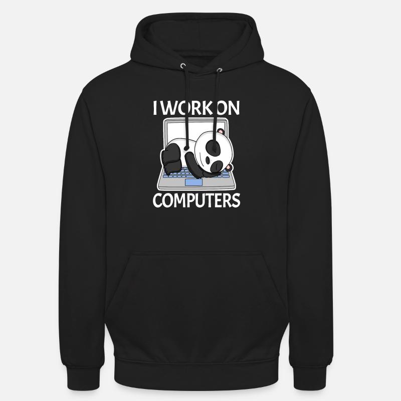 Computer Nerd Programmierer Herren Geschenk - Unisex Hoodie - Schwarz