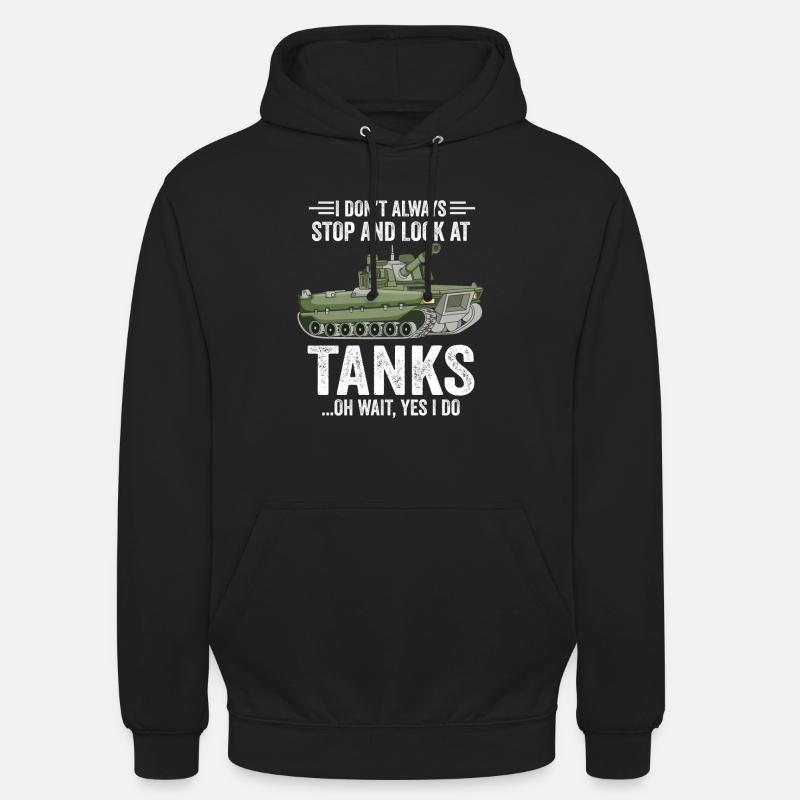 Armee Panzer Veteran Militär Geschenk - Unisex Hoodie - Schwarz
