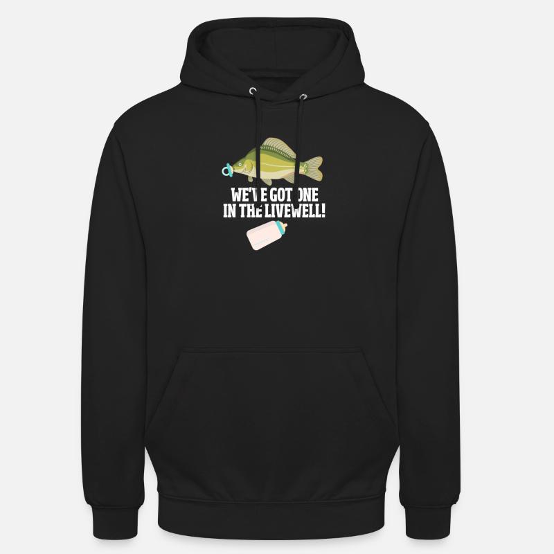 Pêche enceinte Enceintes - Sweat-shirt à capuche unisexe - noir