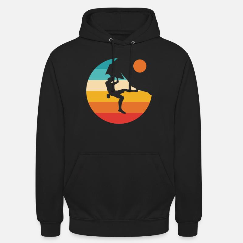 Klettern Klettern Bergsteiger Berg boulder - Unisex Hoodie - Schwarz