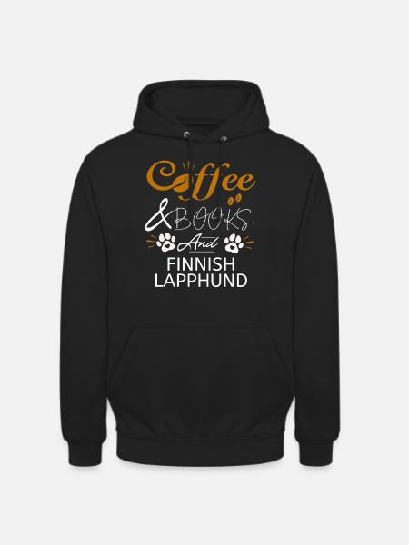 Finse Lappenhonden Koffieboeken Honden Lappenhonden - Uniseks hoodie - zwart