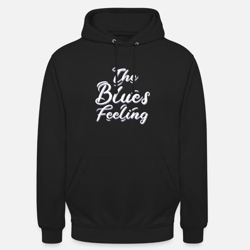 Le sentiment de blues - Sweat-shirt à capuche unisexe - noir