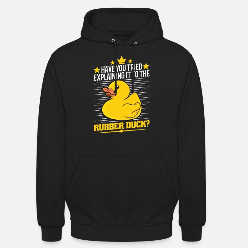 Développeur Programmeur Programmation Duck - Sweat-shirt à capuche unisexe - noir