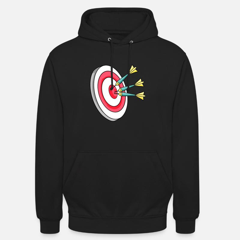 Freccette Dartboard Dart - Felpa con cappuccio unisex - nero