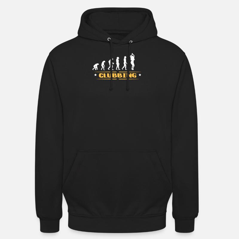 EVOLUTION CLUBBING - Sweat-shirt à capuche unisexe - noir