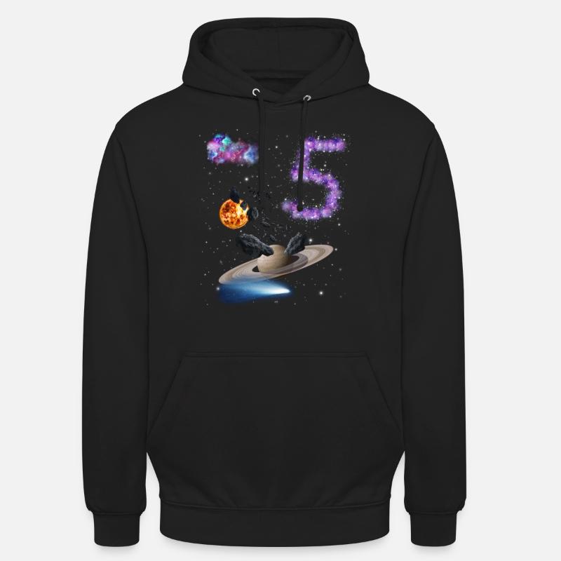 5ème anniversaire - Sweat-shirt à capuche unisexe - noir
