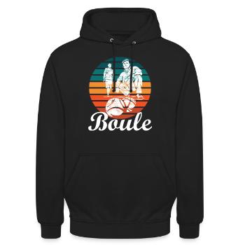 Boules Petanque - Unisex Hoodie - Schwarz - Vorne - Alina (178cm) & Michal (187cm)
