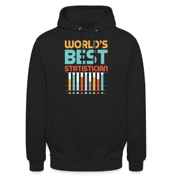 Statistics Statistician Mathematician Mathematics - Unisex Hoodie - black - Front - Alina (178cm) & Michal (187cm)