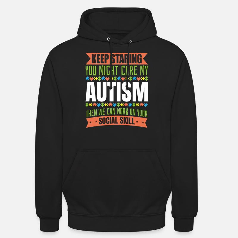 Autisme Conscience - Sweat-shirt à capuche unisexe - noir