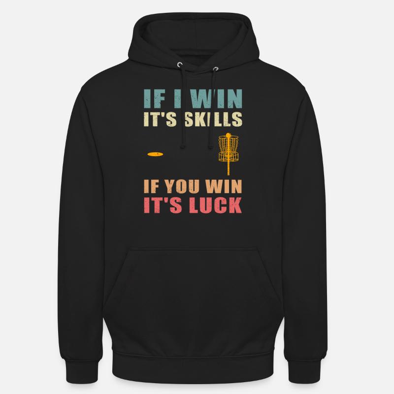 Disc Golf Discgolf | Discgolfspieler Geschenk - Unisex Hoodie - Schwarz