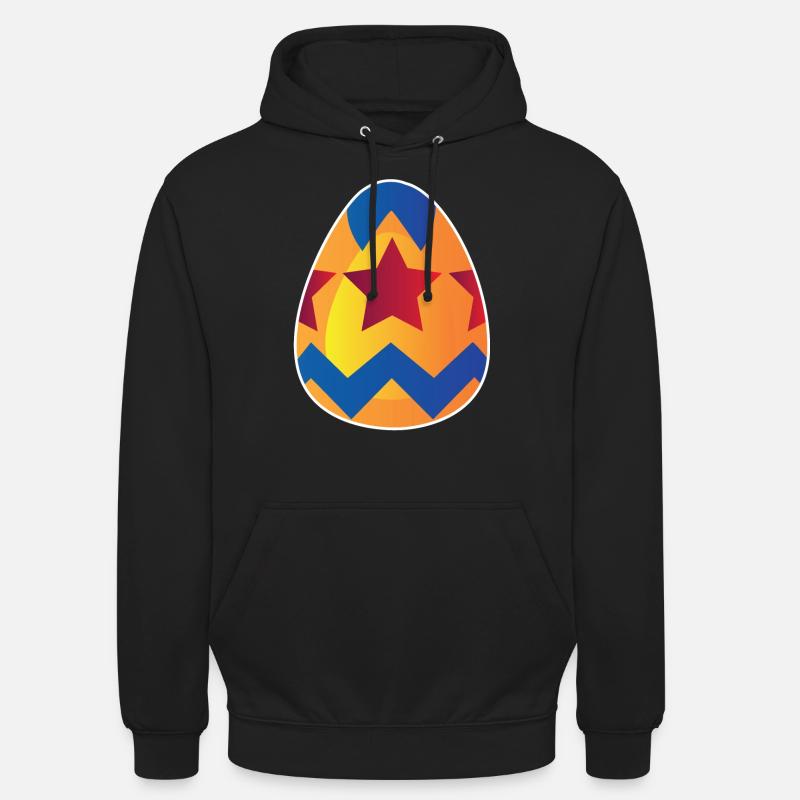 Œuf de Pâques - Sweat-shirt à capuche unisexe - noir