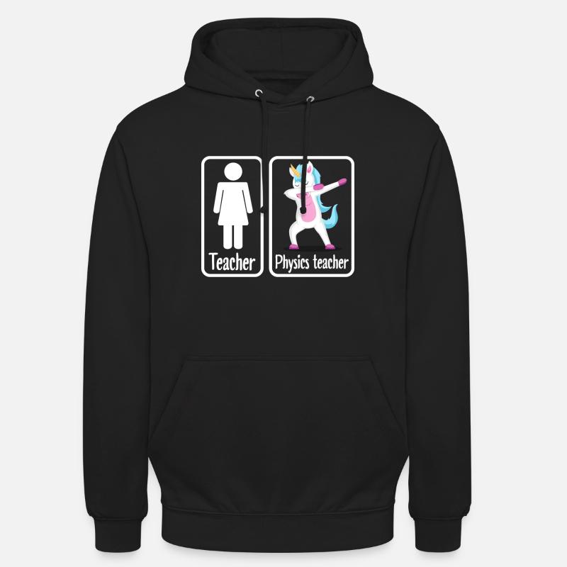 Professeur de physique physicienne - Sweat-shirt à capuche unisexe - noir