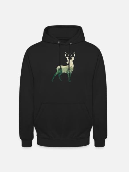 deer - Unisex Hoodie - black