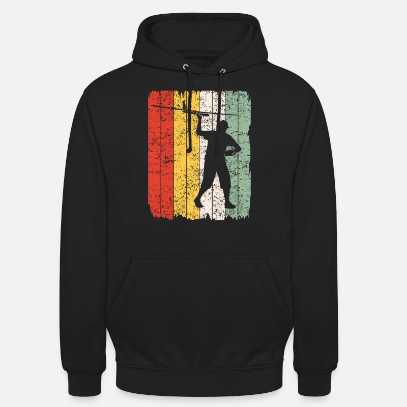 Modellflug Modellbauer Flugzeug Retro Geschenk - Unisex Hoodie - Schwarz