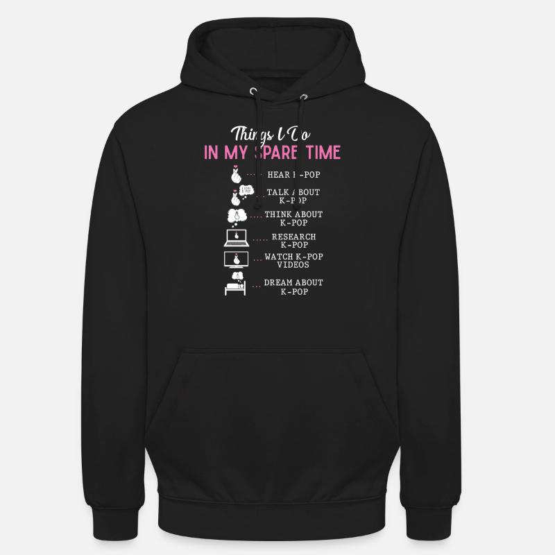 KPOP-Freizeit - Unisex Hoodie - Schwarz