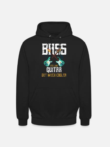 Bass Guitarist Bass Player - Unisex Hoodie - black