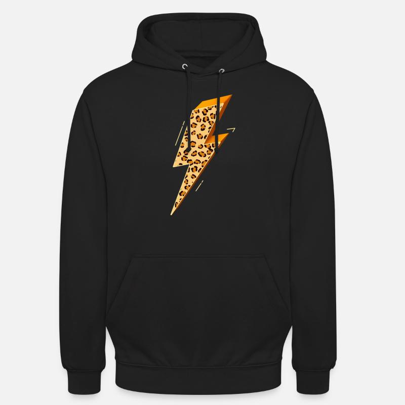 Blitz, Blitz Bolzen, Blitzschlag, - Unisex Hoodie - Schwarz