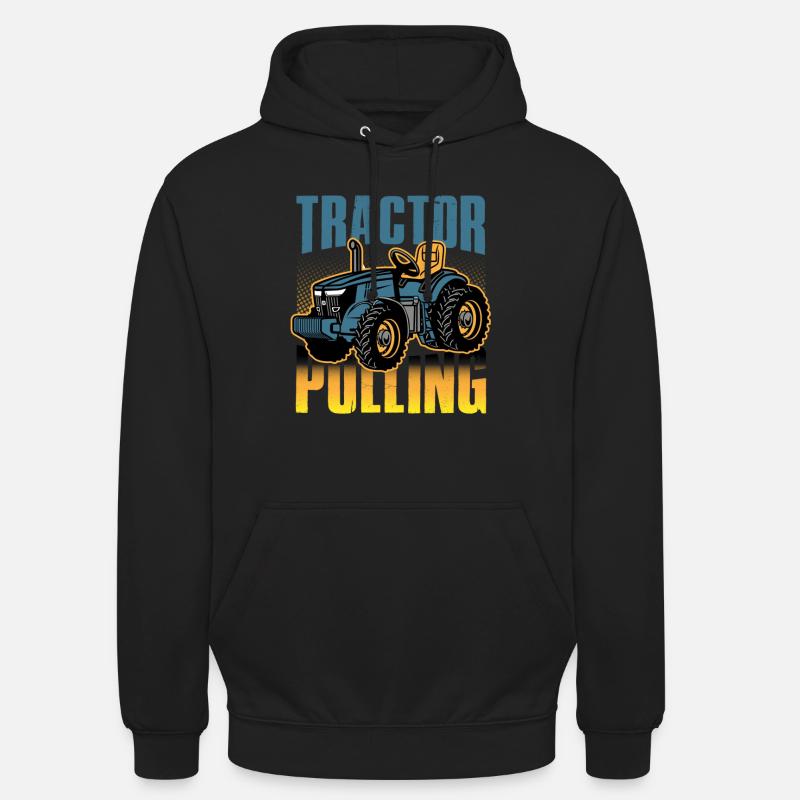 tractor pulling, tractor pulling pulling, racing, - Unisex Hoodie - Schwarz
