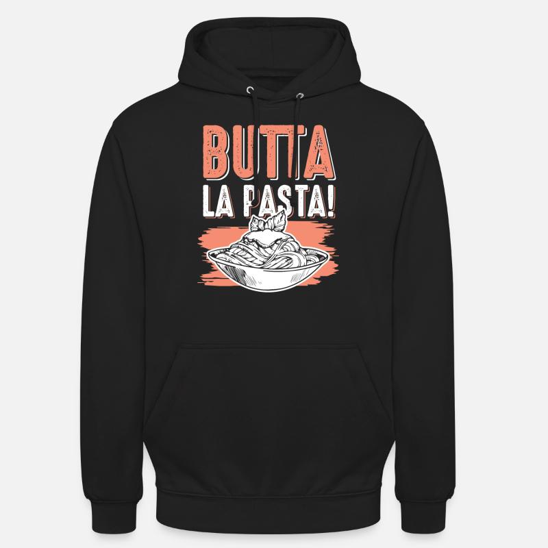 Spaghetti aux pâtes - Sweat-shirt à capuche unisexe - noir
