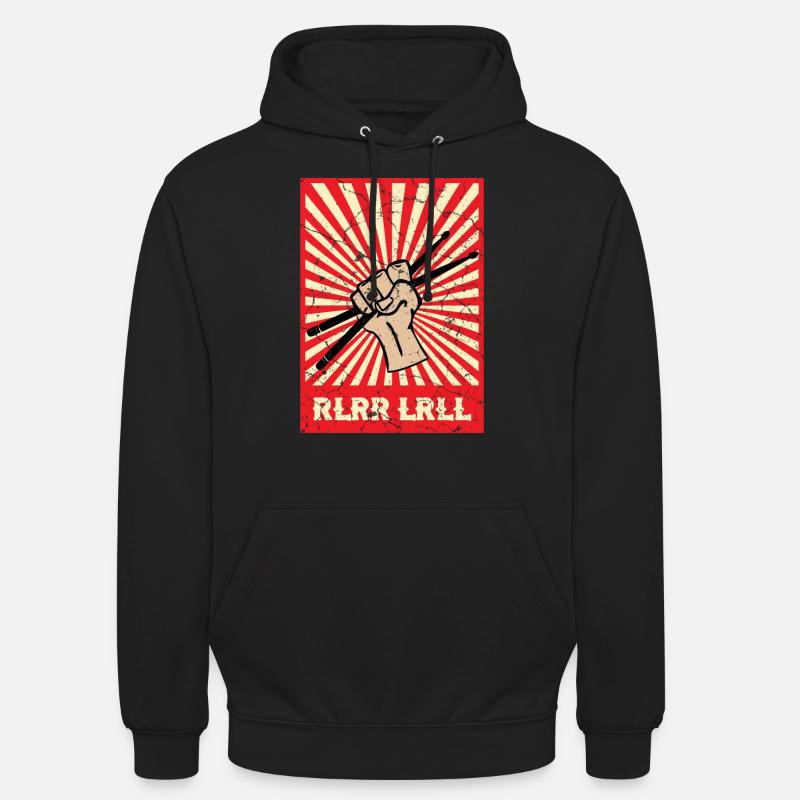 Schlagzeuger Drum Sticks - Unisex Hoodie - Schwarz