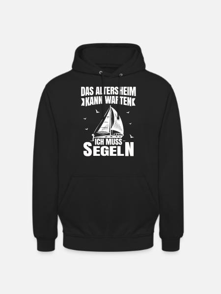 Segeln - Unisex Hoodie - Schwarz