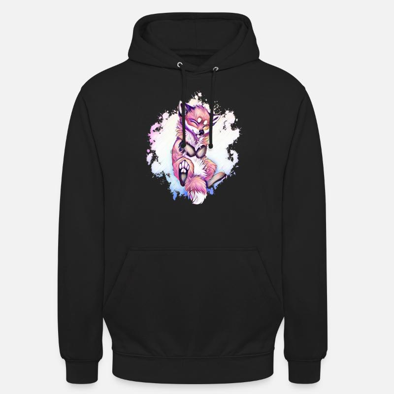Renard - Sweat-shirt à capuche unisexe - noir