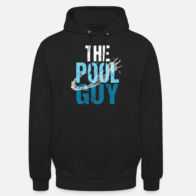 Pool pool boy swimming - Unisex Hoodie - black