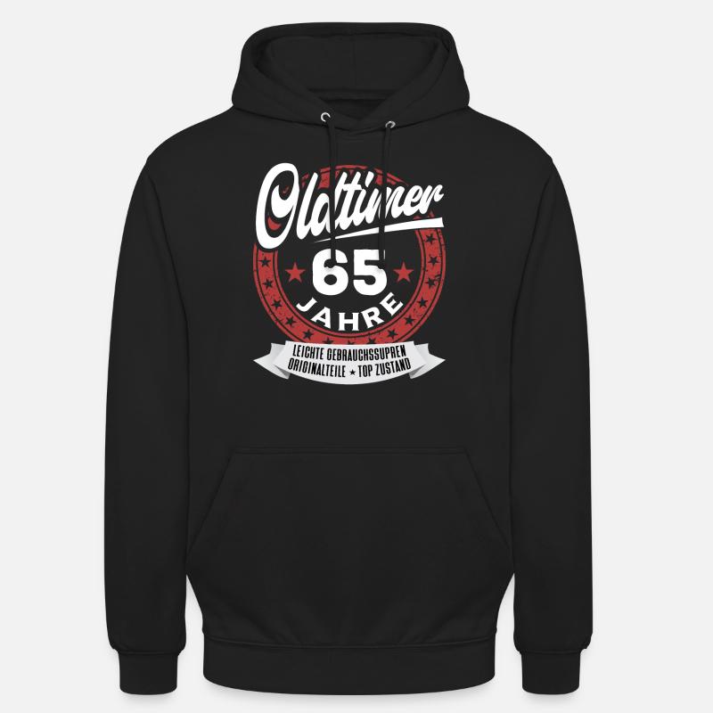 Oldtimer 65 Jahre - Unisex Hoodie - Schwarz