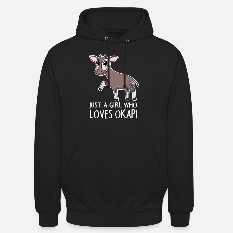 Okapi - Sweat-shirt à capuche unisexe - noir