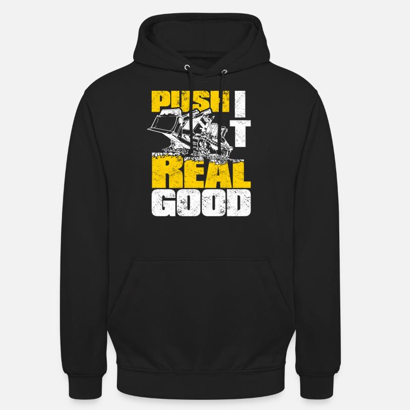 Bulldozer Planierraupe - Unisex Hoodie - Schwarz