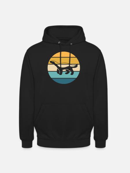 Retro honning grevling Vintage honning grevling - Unisex-hettegenser - svart