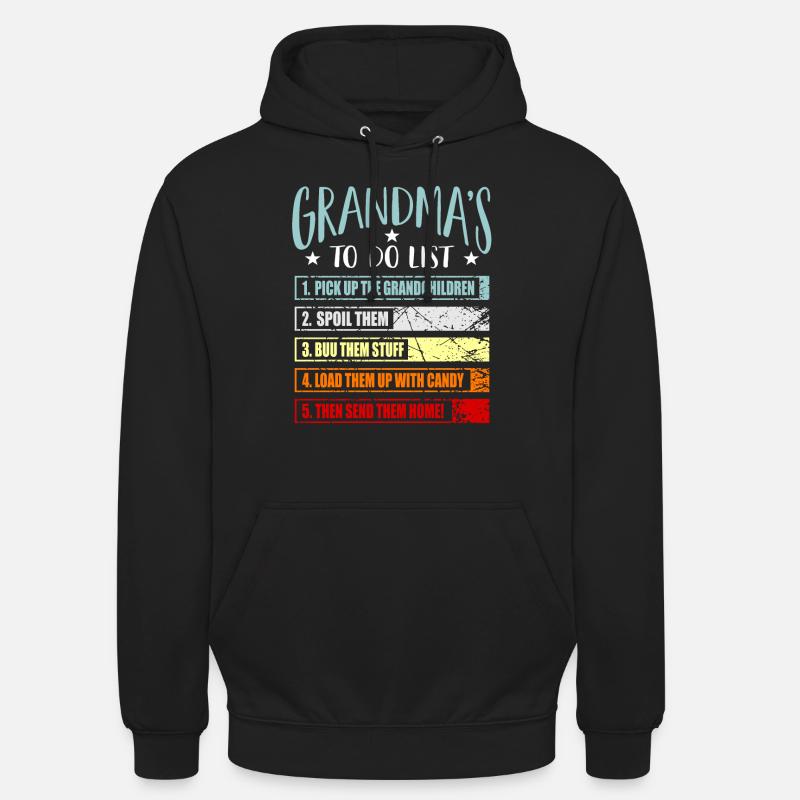 Oma Omi Geschenk Großmutter Geschenkidee - Unisex Hoodie - Schwarz