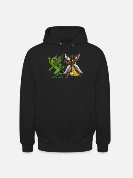 Tiamat And Marduk Sumerian Mythology - Unisex Hoodie - black