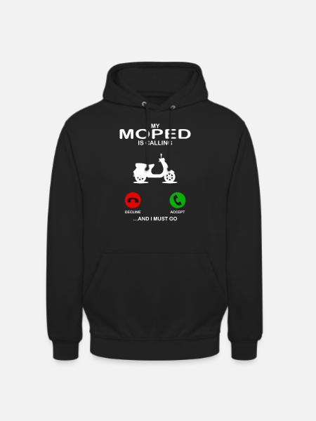 moped - Sweat-shirt à capuche unisexe - noir